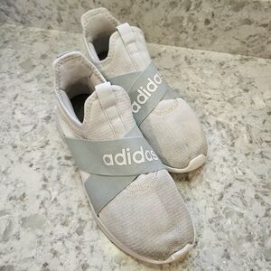 Adidas Puremotion Adapt FX7321 Women's Slip On Running Shoe Size 8 White Teal